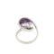 Bague Bague contrariée en or blanc 18 ct avec améthyste et diamants 58 Facettes 29391