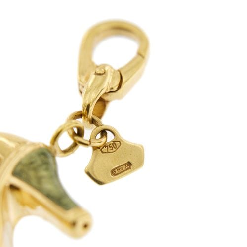 Pendentif Rosato Bags&Shoes - Pendentif chaussure à talon en or jaune 18 ct émaillé 58 Facettes 28750