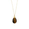 Collier Collier - pendentif œil de tigre en or jaune 18 carats 58 Facettes 35055