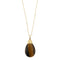 Collier Collier - pendentif œil de tigre en or jaune 18 carats 58 Facettes 35055