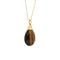 Collier Collier - pendentif œil de tigre en or jaune 18 carats 58 Facettes 35055