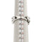 Bague Bague maille gourmette en or blanc 18 ct et diamants 58 Facettes 35796