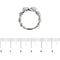 Bague Bague maille gourmette en or blanc 18 ct et diamants 58 Facettes 35796