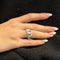 Bague Bague maille gourmette en or blanc 18 ct et diamants 58 Facettes 35796