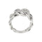 Bague Bague maille gourmette en or blanc 18 ct et diamants 58 Facettes 35796