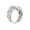Bague Bague maille gourmette en or blanc 18 ct et diamants 58 Facettes 35796
