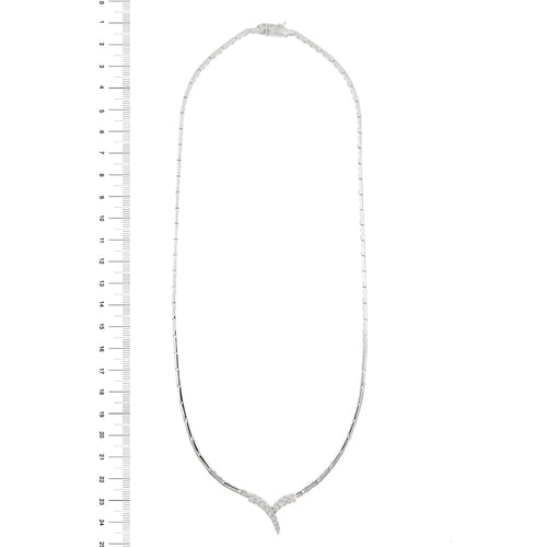 Collier Salvini - Collier à segments en or blanc 18 ct et diamants 58 Facettes 32630