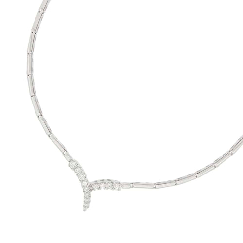 Collier Salvini - Collier à segments en or blanc 18 ct et diamants 58 Facettes 32630