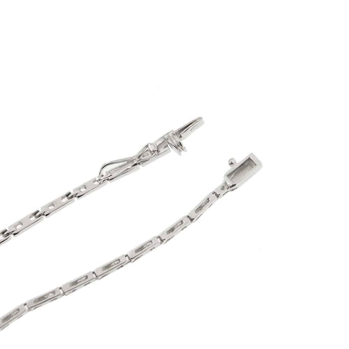 Collier Salvini - Collier à segments en or blanc 18 ct et diamants 58 Facettes 32630
