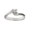 Bague 52 Bague solitaire - diamant 0,14 ct en or blanc 18 ct 58 Facettes 31624