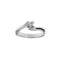 Bague 52 Bague solitaire - diamant 0,14 ct en or blanc 18 ct 58 Facettes 31624