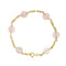 Bracelet Bracelet en or jaune 18 ct avec quartz rose 58 Facettes 28141B