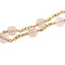 Bracelet Bracelet en or jaune 18 ct avec quartz rose 58 Facettes 28141B