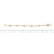 Bracelet Bracelet en or jaune 18 ct avec quartz rose 58 Facettes 28141B