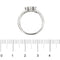 Bague 54 Donna Oro - Bague cœur en or blanc 18 kt et diamants 58 Facettes 23750
