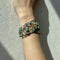 Bracelet Bracelet multifils en or jaune 18 kt avec pierres naturelles 58 Facettes 35278