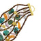 Bracelet Bracelet multifils en or jaune 18 kt avec pierres naturelles 58 Facettes 35278