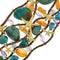 Bracelet Bracelet multifils en or jaune 18 kt avec pierres naturelles 58 Facettes 35278