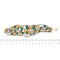 Bracelet Bracelet multifils en or jaune 18 kt avec pierres naturelles 58 Facettes 35278
