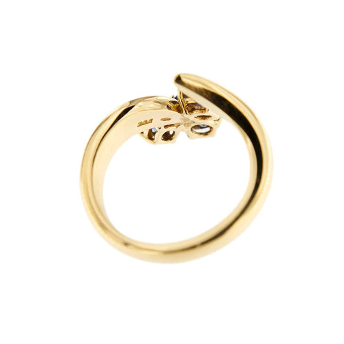 Bague 54 Bague contrarié ouverte en or jaune 18 ct avec saphirs 58 Facettes 34048
