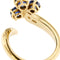Bague 54 Bague contrarié ouverte en or jaune 18 ct avec saphirs 58 Facettes 34048