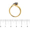 Bague 54 Bague contrarié ouverte en or jaune 18 ct avec saphirs 58 Facettes 34048