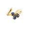 Bague 54 Bague contrarié ouverte en or jaune 18 ct avec saphirs 58 Facettes 34048
