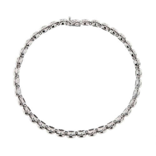 Bracelet Bracelet tennis - diamants 2,88 ct en or blanc 18 k 58 Facettes 8868