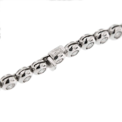 Bracelet Bracelet tennis - diamants 2,88 ct en or blanc 18 k 58 Facettes 8868