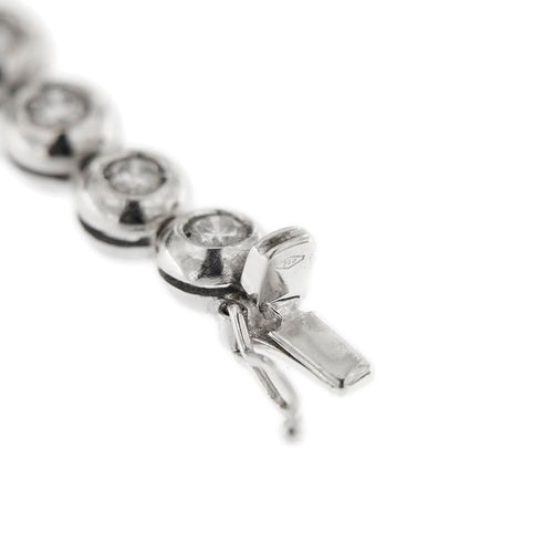 Bracelet Bracelet tennis - diamants 2,88 ct en or blanc 18 k 58 Facettes 8868