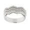 Bague 54 Bague zigzag rivière en or blanc 18 ct et diamants 0,60 ct 58 Facettes 11598