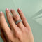 Bague 54 Bague zigzag rivière en or blanc 18 ct et diamants 0,60 ct 58 Facettes 11598