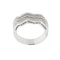 Bague 54 Bague zigzag rivière en or blanc 18 ct et diamants 0,60 ct 58 Facettes 11598