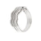 Bague 54 Bague zigzag rivière en or blanc 18 ct et diamants 0,60 ct 58 Facettes 11598