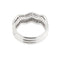 Bague 54 Bague zigzag rivière en or blanc 18 ct et diamants 0,60 ct 58 Facettes 11598