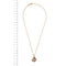 Collier Gabriella Rivalta - Collier maille épi en or jaune 18 ct avec rose émaillée 58 Facettes 33328
