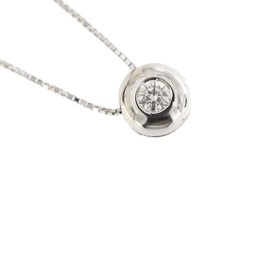 Collier Collier - Pendentif point de lumière en or blanc 18 ct et diamant 0,15 ct 58 Facettes 25854