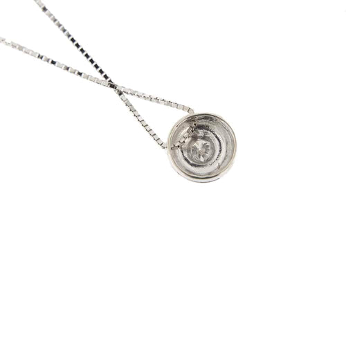 Collier Collier - Pendentif point de lumière en or blanc 18 ct et diamant 0,15 ct 58 Facettes 25854