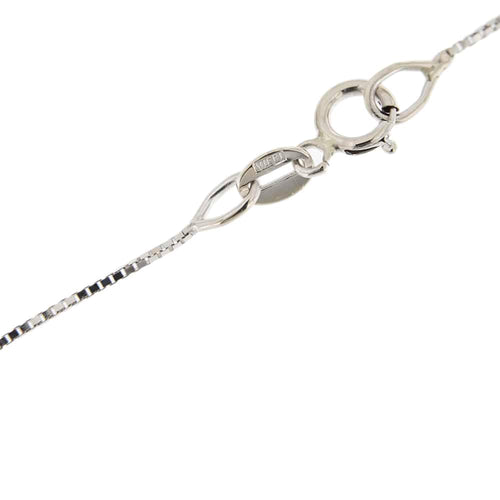 Collier Collier - Pendentif point de lumière en or blanc 18 ct et diamant 0,15 ct 58 Facettes 25854