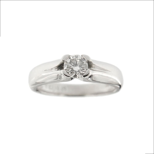 Bague UNOAERRE - Bague solitaire en platine avec diamant 0,49 ct 58 Facettes 30874