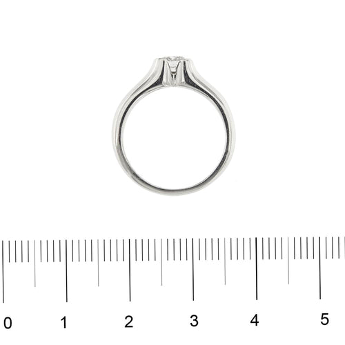 Bague UNOAERRE - Bague solitaire en platine avec diamant 0,49 ct 58 Facettes 30874