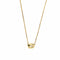 Collier Collier point lumineux en or jaune 18 ct avec diamant 0,20 ct 58 Facettes 33882