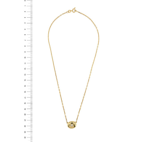 Collier Collier point lumineux en or jaune 18 ct avec diamant 0,20 ct 58 Facettes 33882