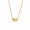 Collier Collier point lumineux en or jaune 18 ct avec diamant 0,20 ct 58 Facettes 33882