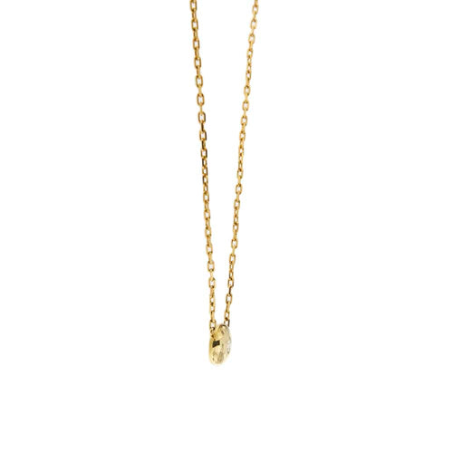 Collier Collier point lumineux en or jaune 18 ct avec diamant 0,20 ct 58 Facettes 33882