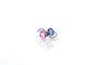 Bague 51 Bague toi et moi vintage en platine, saphirs et diamants 58 Facettes 25527