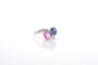 Bague 51 Bague toi et moi vintage en platine, saphirs et diamants 58 Facettes 25527