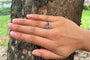 Bague 51 Bague toi et moi vintage en platine, saphirs et diamants 58 Facettes 25527