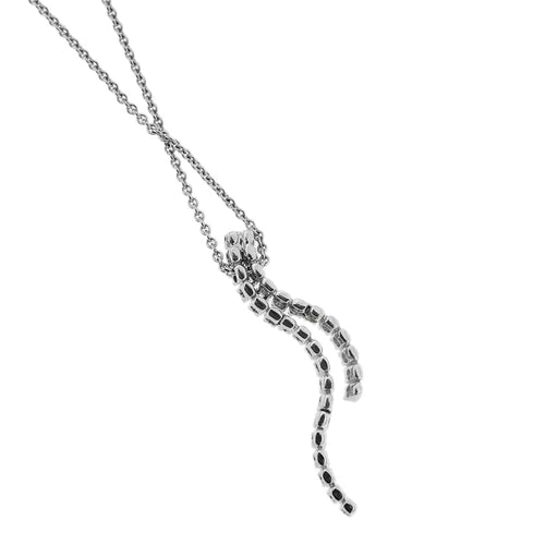 Collier Balestra - Collier à pendentif en or blanc 18 ct et diamants 58 Facettes 29888