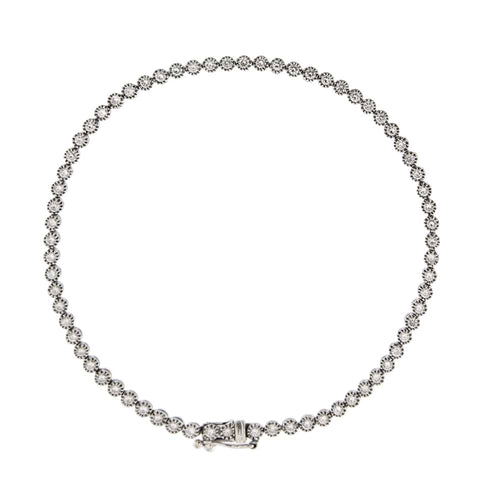 Bracelet Bracelet tennis en or blanc 18 ct avec diamants 2,76 ct 58 Facettes 14758